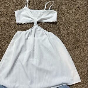 SHEIN White Cutout Dress